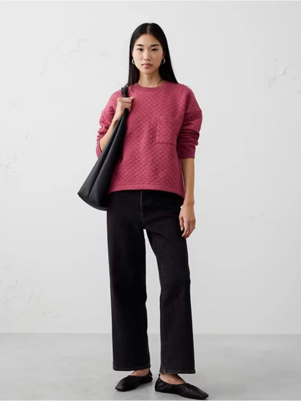 Banana Republic - QUILTED SWEATSHIRT - Small - Picture 3 of 9